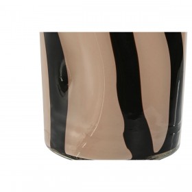 Vaso Home ESPRIT Nero Crema Cristallo Moderno 15 x 15 x 29,2 cm