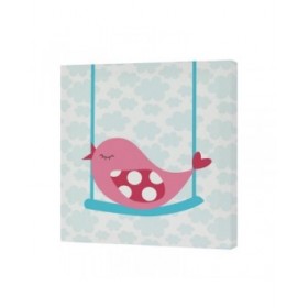 Tela HappyFriday Mr Fox Little birds Multicolore 27 x 27 cm