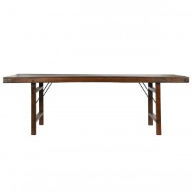 Tavolo Pieghevole Home ESPRIT Naturale Legno Riciclato 240 x 90 x 77 cm