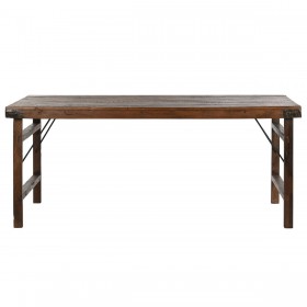 Tavolo Pieghevole Home ESPRIT Naturale Legno Riciclato 182 x 90 x 76 cm