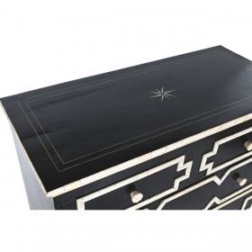 Cassettiera Home ESPRIT Nero 111 x 51 x 99 cm