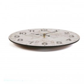 Orologio da Parete Versa World Legno (28 x 28 x 9 cm)