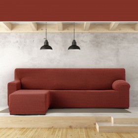 Rivestimento per chaise longue a braccio corto sinistra Eysa JAZ Rosso Scuro 120 x 120 x 360 cm