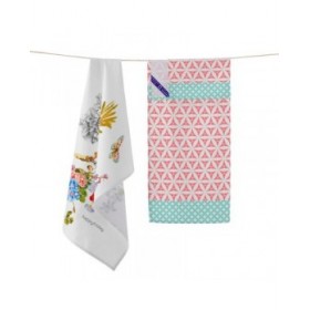 Panno da Cucina HappyFriday Floral Branch Multicolore 70 x 50 cm (2 Unità)