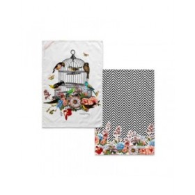 Panno da Cucina HappyFriday Hanging Garden  Multicolore 70 x 50 cm (2 Unità)
