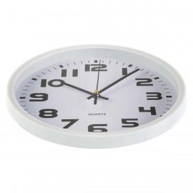 Orologio da Parete Versa Bianco Plastica 3,8 x 25 x 25 cm