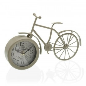 Orologio da Tavolo Bicicle Versa Grigio Metallo (6 x 20 x 33 cm) (6 x 20 x 33 cm)