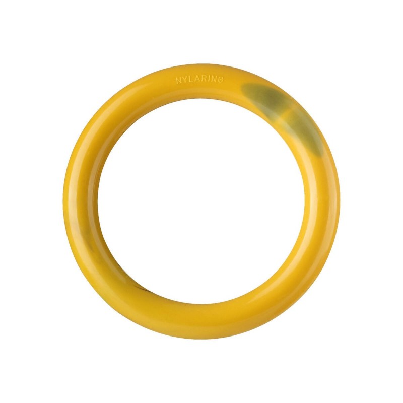 Giocattolo da mordere per cani Nylabone Ring Giallo Sandwich, Hamburger L
