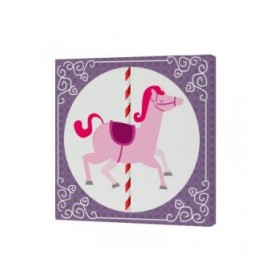 Tela HappyFriday Mr Fox Nanny Multicolore 27 x 27 cm