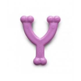 Giocattolo da mordere per cani Nylabone WISHBONE Rosa Pollo XS