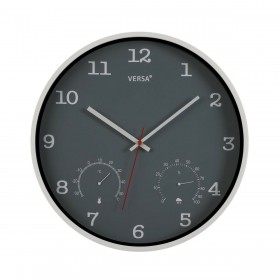 Orologio da Parete Versa Grigio Plastica (4,3 x 35,5 x 35,5 cm)