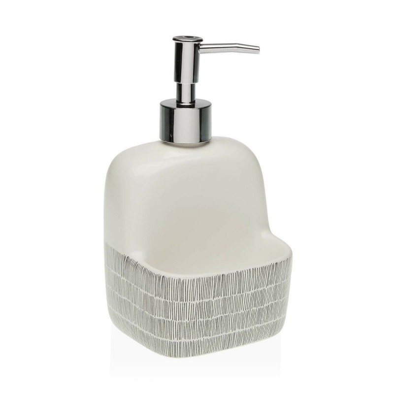 Dispenser di Sapone Versa New Lines Ceramica (9,4 x 17,8 x 10,5 cm)