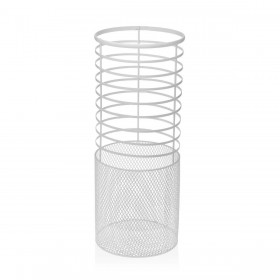 Portaombrelli Versa Nimes Bianco Metallo (20 x 50 x 20 cm)
