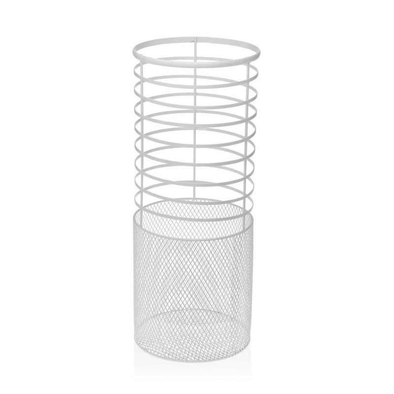 Portaombrelli Versa Nimes Bianco Metallo (20 x 50 x 20 cm)