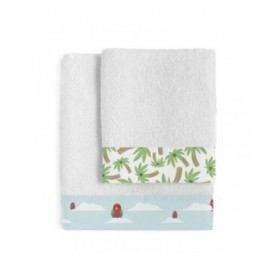 Set di asciugamani HappyFriday Happynois Pirata Multicolore 2 Pezzi