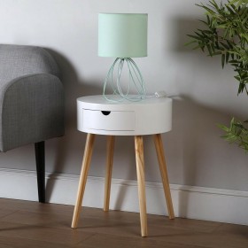 Lampada da tavolo Versa Mila Verde 20 x 36 cm Metallo