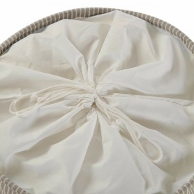 Cesto per i Panni Sporchi Versa Beige 38 x 48 x 38 cm