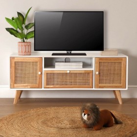 Tappeto Versa Ø 120 cm Rattan Juta