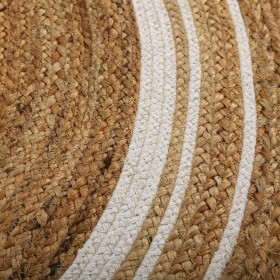 Tappeto Versa Righe Ø 120 cm Rattan Juta