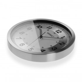 Orologio da Parete Versa Argentato Metallo Alluminio Quarzo 4,1 x 30,5 x 30,5 cm