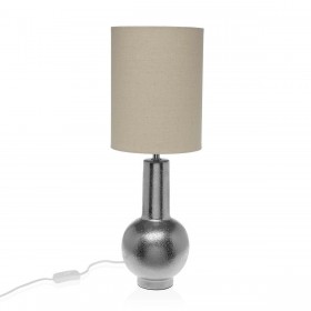 Lampada da tavolo Versa Argentato Ceramica 20 x 57 x 20 cm