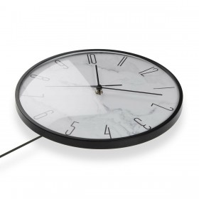 Orologio da Parete Versa Pendolo Metallo Cristallo Legno MDF 4,5 x 56 x 29 cm