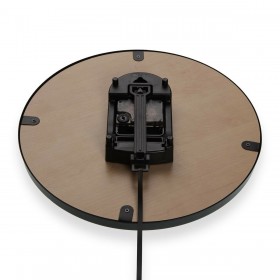 Orologio da Parete Versa Pendolo Metallo Cristallo Legno MDF 4,5 x 56 x 29 cm