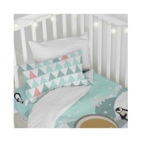 Set di copripiumino HappyFriday Happynois Skymo Day Multicolore Culla Neonato 2 Pezzi