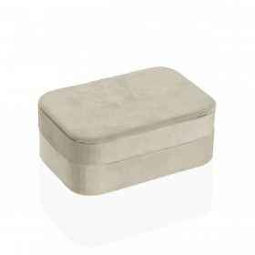 Scatola-Portagioie Versa Crema Legno Specchio Legno MDF 10 x 6 x 14,7 cm