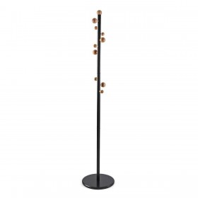Appendiabiti Versa Nero Legno Metallo 34,5 x 174,5 x 34,5 cm