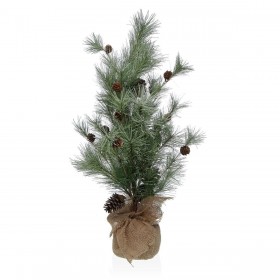 Pianta Decorativa Versa Lino Metallo Plastica Cemento 35 x 60 x 35 cm