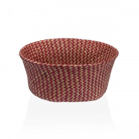 Cesta Decorativa Versa Rosso Alghe marine Ø 28 cm