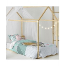 Set di copripiumino HappyFriday Happynois Skymo Day Multicolore Singolo 2 Pezzi