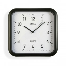 Orologio da Parete Versa Nero Plastica Quarzo 3,5 x 28,5 x 29,5 cm