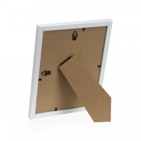 Cornice Portafoto Versa Bianco Legno MDF Vintage 1,2 x 27 x 22 cm