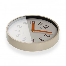 Orologio da Parete Versa Crema Plastica Quarzo 4 x 30 x 30 cm