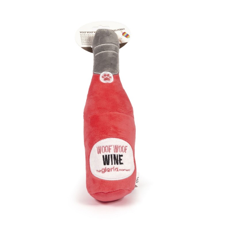 Peluche per cani Gloria Woof Woof Wine Rosa Poliestere polipropilene