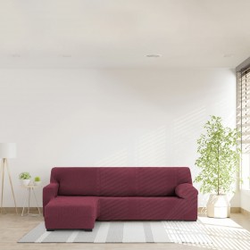 Rivestimento per chaise longue a braccio corto sinistra Eysa THOR Bordeaux 110 x 110 x 310 cm