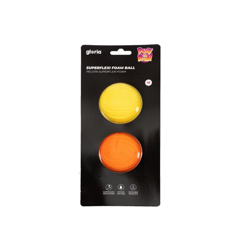 Palla per Animali Domestici Gloria PLAY AND RUN Giallo Schiuma TPR M 6,35 cm 2 Unità