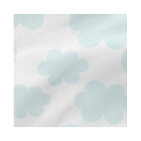 Lenzuolo con angoli HappyFriday MR FOX Bianco 70 x 140 x 14 cm Nuvole