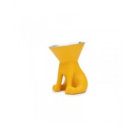 Ciotola per cani United Pets Elisabeth Yellow Acciaio inossidabile Polietilene 1 L