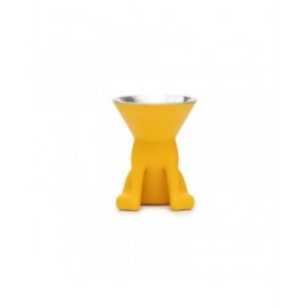 Ciotola per cani United Pets Elisabeth Yellow Acciaio inossidabile Polietilene 1 L
