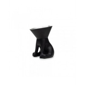 Ciotola per cani United Pets Up Elisabeth Nero Acciaio inossidabile Polietilene 1 L