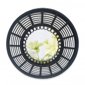 Specchio da parete Versa Bianco Bambù Specchio Rotondo 1,5 x 62 x 62 cm