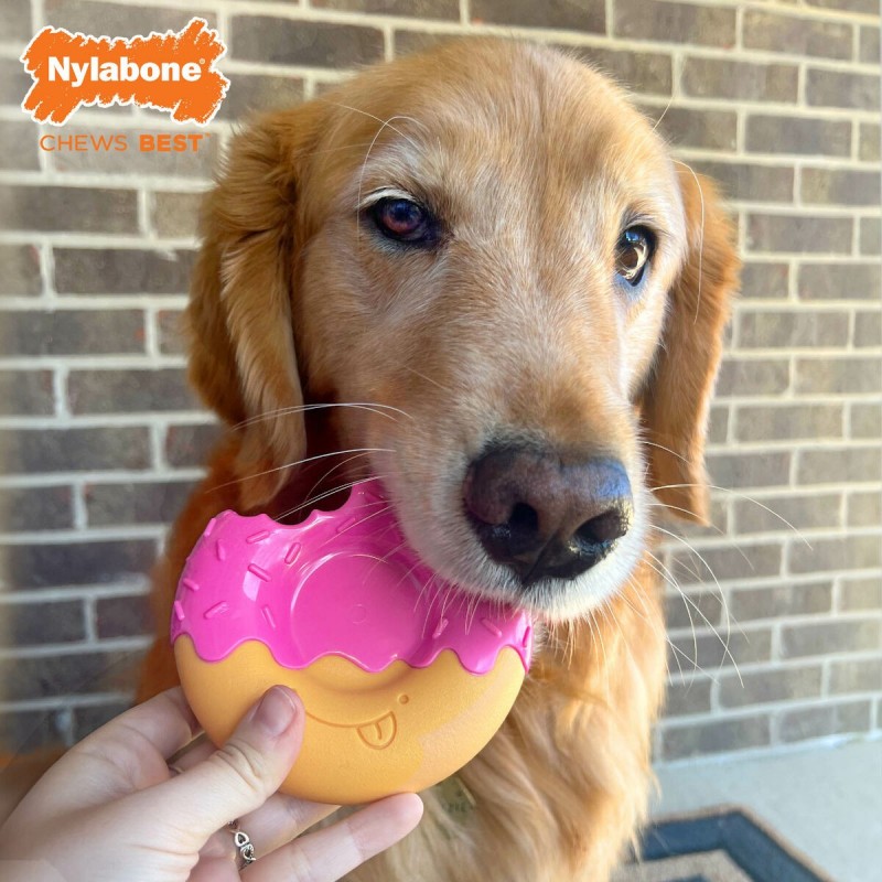 Giocattoli per cani Nylabone Rosa Bacon L
