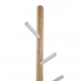 Attaccapanni da Terra Versa Bianco Metallo Escandinavo/Nórdico 28 x 180 x 28 cm
