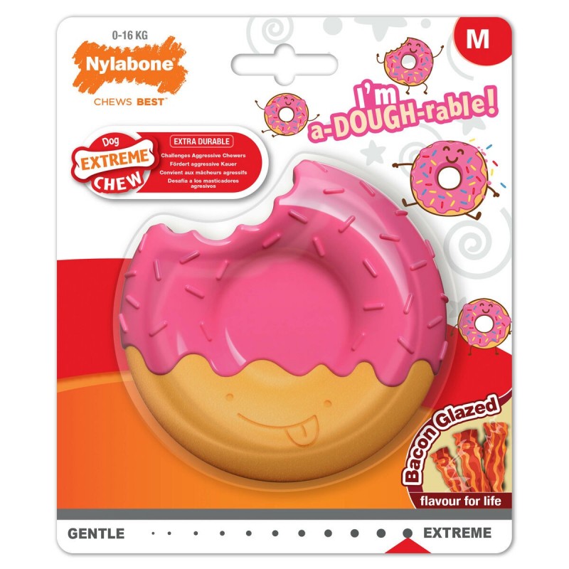 Giocattoli per cani Nylabone Rosa Bacon M