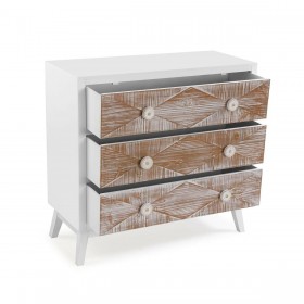 Cassettiera Versa Sira Legno di pino Legno MDF 34 x 76 x 80 cm