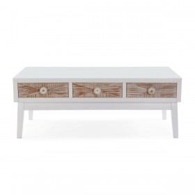 Tavolino da Caffè Versa Sira Pino Legno MDF 60 x 41 x 110 cm