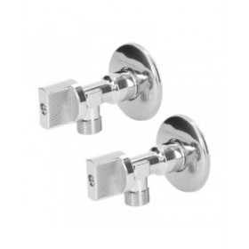 Valvola di controllo 1/2" x 3/8" 2 Pezzi ABS Ottone 1/2" x 3/8"